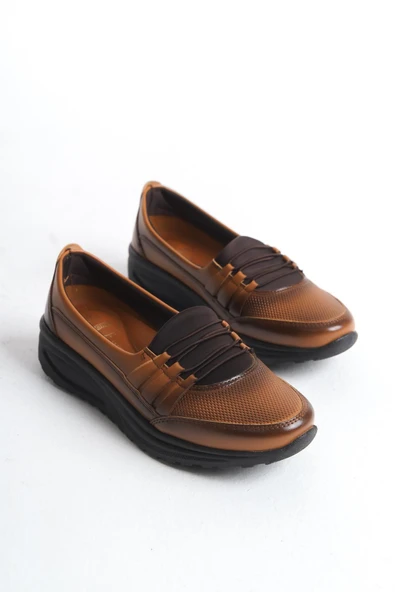 Kadın Bağcık Detaylı Comfort Ayakkabı Rahat Taban Ortopedik Ayakkabı - Resim 12