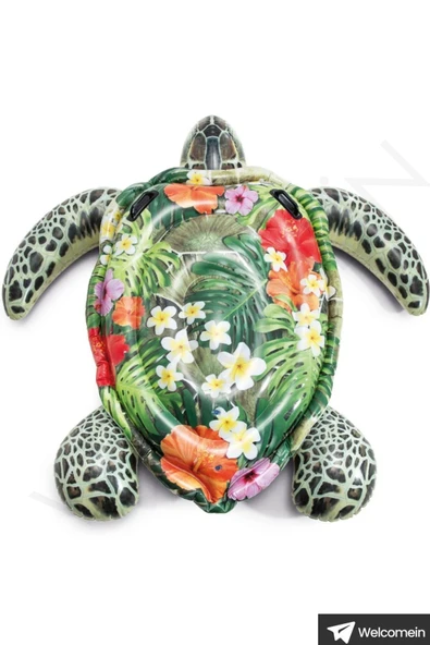 Intex Gerçekçi Kaplumbağa Binici  Deniz Havuz ve Plaj Çocuk Deniz Yatağı 191x170 cm 3+Yaş - 2