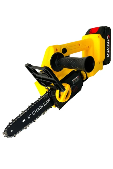 Kömürsüz Motor Yağ Pompalı Dal Budama Testeresi Çift Bataryalı Çift Palalı Akülü Ağaç Kesme Makinesi - 3