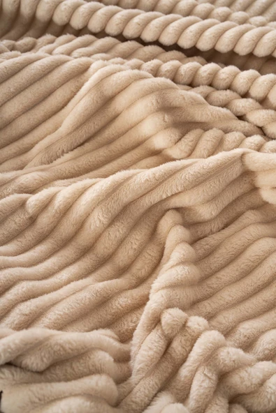 Rivaİstanbul Cappuccino Gloria Wellsoft Çift Kişilik Battaniye - Resim 5