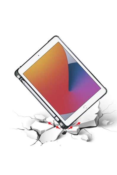 Ipad (A16) 11. Nesil 2025 11 ınç Kılıf Kalem Bölmeli Trifolding Standlı Uyku Modlu Silikon Kapak  LAVANTA - Resim 6