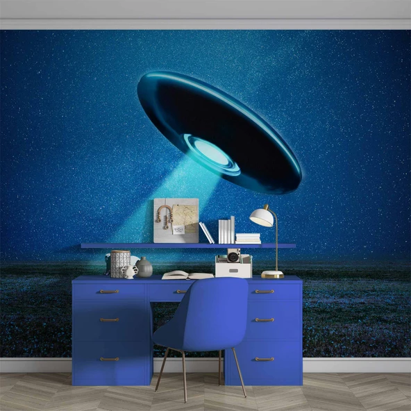 Uzay Ufo Manzaralı Duvar Kağıdı - Resim 3