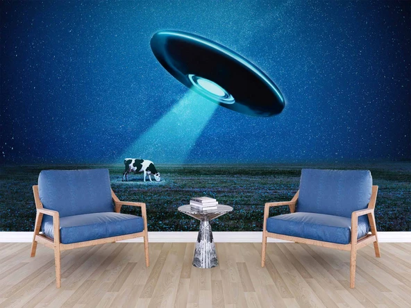 Uzay Ufo Manzaralı Duvar Kağıdı - Resim 5