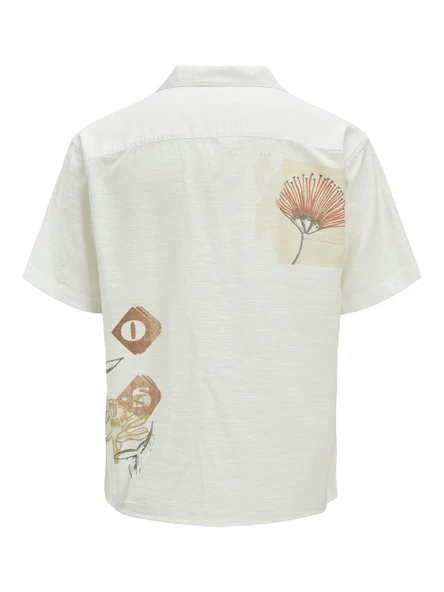 JACK JONES Erkek Kısa Kollu Keten Gömlek 12271108 - 4