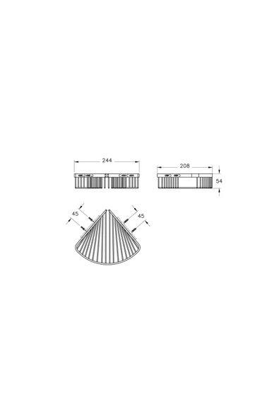 Vitra Base 200 A44159 Tekli Süngerlik, Krom - 2