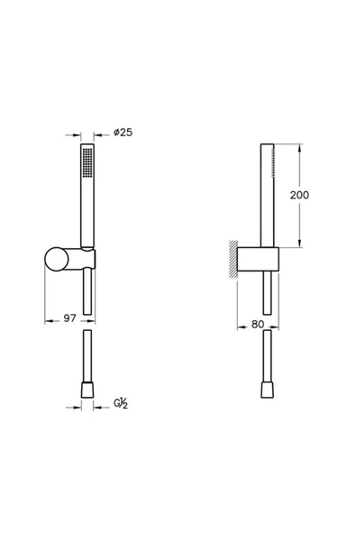 Vitra A45543 Vitra Suit 1F El Duşu Takımı - 2