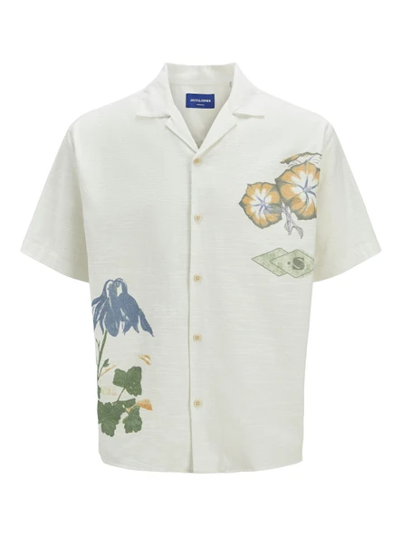 JACK JONES Erkek Kısa Kollu Keten Gömlek 12271108 - 6