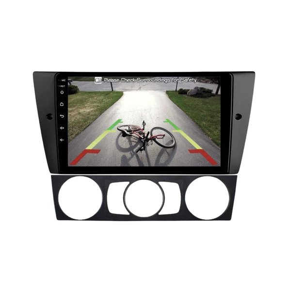 BMW E90 Araç Multimedya Android Ekran Carplay Navigasyon Cihazı Double Teyp 2+32 9" 05-11 Black BLUEWAY - Resim 3