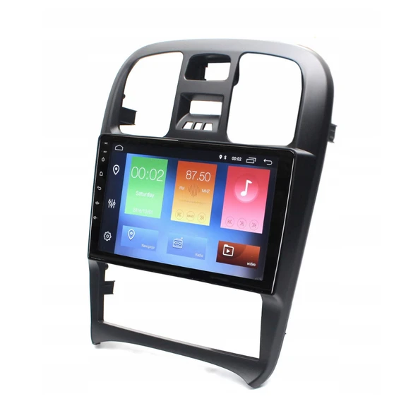 Hyundai Sonata Araç Multimedya Android Ekran Carplay Double Teyp 2+32 9" 04-05 Black BLUEWAY - Resim 2