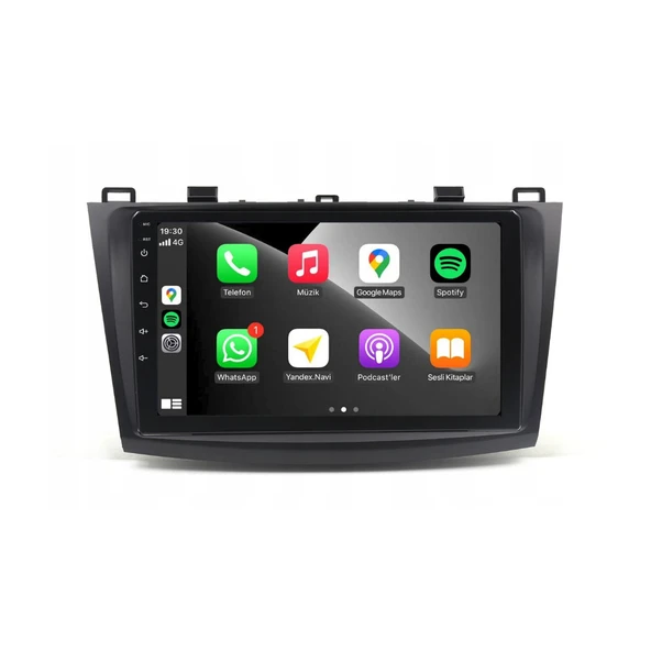 Mazda Mazda 3 Araç Multimedya Android Ekran Carplay Navigasyon Double Teyp 2+32 9" 10-13 Black BLUEWAY - 3