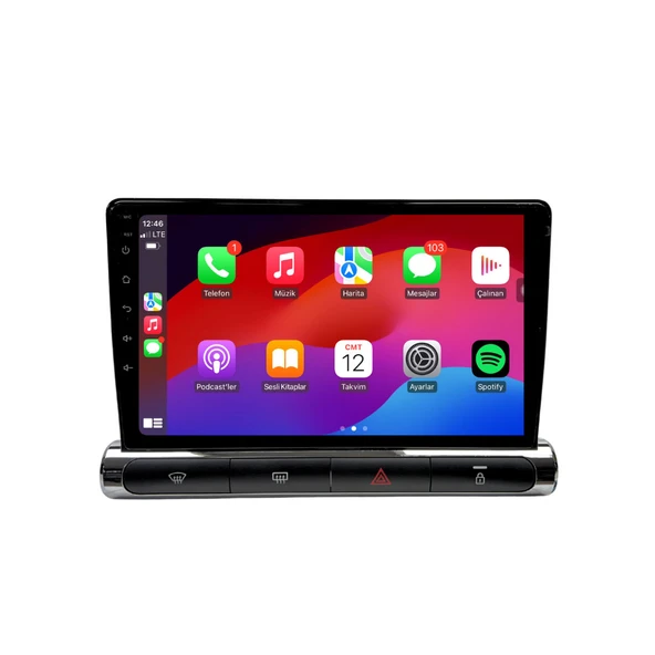 Citroën C3 Araç Multimedya Android Ekran Carplay Navigasyon 2+32 9" 20-24 High P.Black BLUEWAY - Resim 2