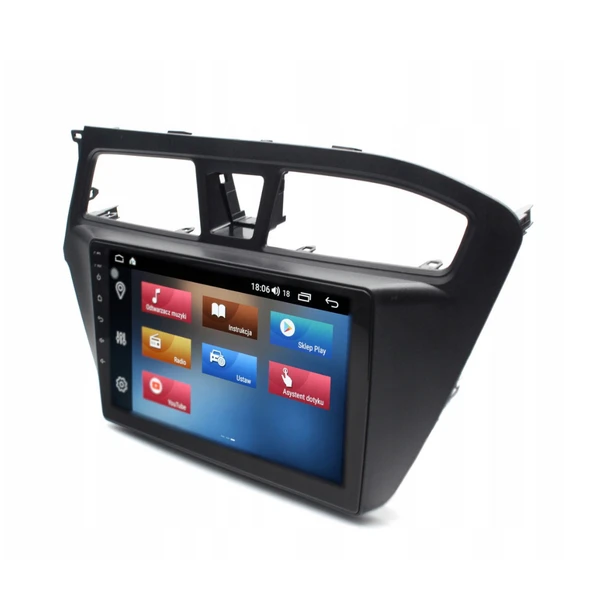 Hyundai i20 Araç Multimedya Android Ekran Carplay Navigasyon Double Teyp 2+32 9" 14-18 Black BLUEWAY - 2