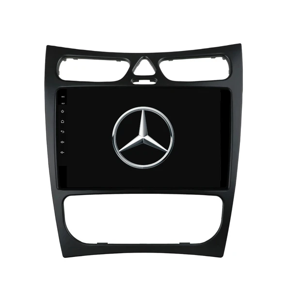 Mercedes Clk Araç Multimedya Android Ekran Carplay Navigasyon Double Teyp 2+32 9" 03-05 Black BLUEWAY
