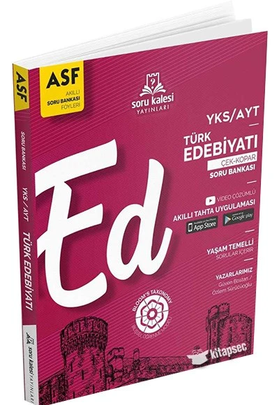 AYT Türk Edebiyatı Çek Kopart Akıllı Soru Bankası Föyü Soru Kalesi Yayınları