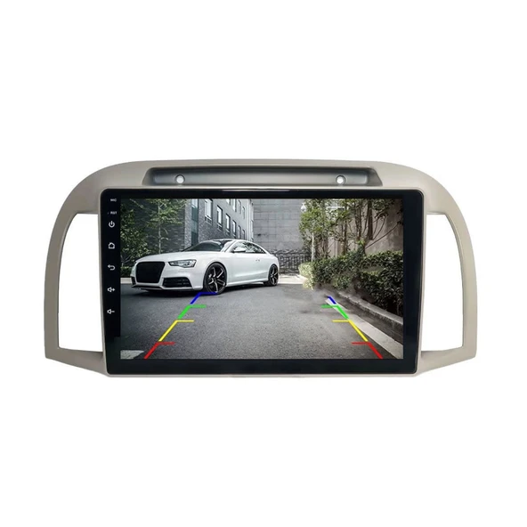 Nissan MİCRA Araç Multimedya Android Ekran Carplay Navigasyon Double Teyp 2+32 9" 02-10 Bej BLUEWAY - Resim 3