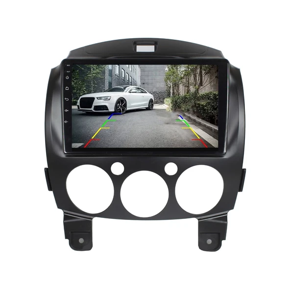 Mazda Mazda 2 Araç Multimedya Android Ekran Carplay Navigasyon Double Teyp 2+32 9" 08-12 Black BLUEWAY - 4