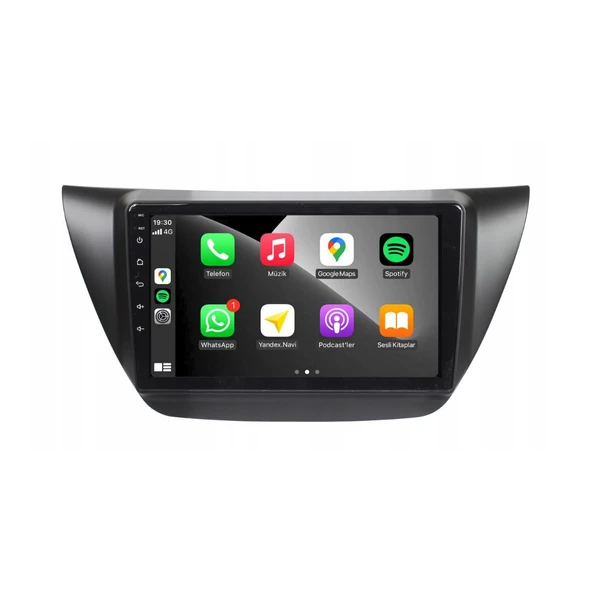 Mitsubishi Lancer Araç Multimedya Android Ekran Carplay Double Teyp 2+32 9" 04-08 Black BLUEWAY - 3