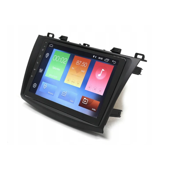 Mazda Mazda 3 Araç Multimedya Android Ekran Carplay Navigasyon Double Teyp 2+32 9" 10-13 Black BLUEWAY - 2