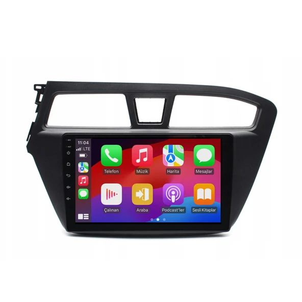 Hyundai i20 Araç Multimedya Android Ekran Carplay Navigasyon Double Teyp 2+32 9" 14-18 Black BLUEWAY - 3