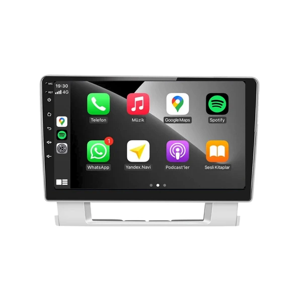 Opel Astra J Araç Multimedya Android Ekran Carplay Navigasyon Double Teyp 2+32 9" 10-20 Silver BLUEWAY - Resim 2