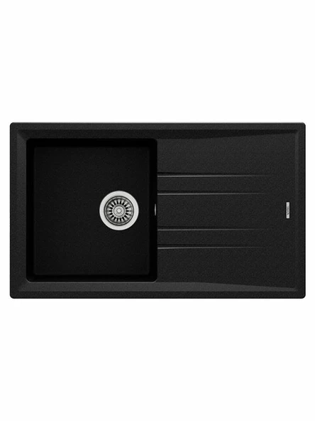 Teka Stone 50 B TG Metalik Siyah Eviye 115330017 - 2