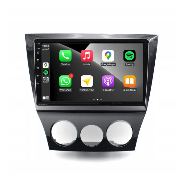 Mazda Rx-8 Araç Multimedya Android Ekran Carplay Double Teyp Navigasyon 2+32 9" 09-11 P.Black BLUEWAY - Resim 3