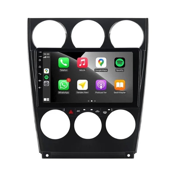 Mazda Mazda 6 Araç Multimedya Android Ekran Carplay Double Teyp 2+32 9" 04-12 P.Black BLUEWAY - Resim 3