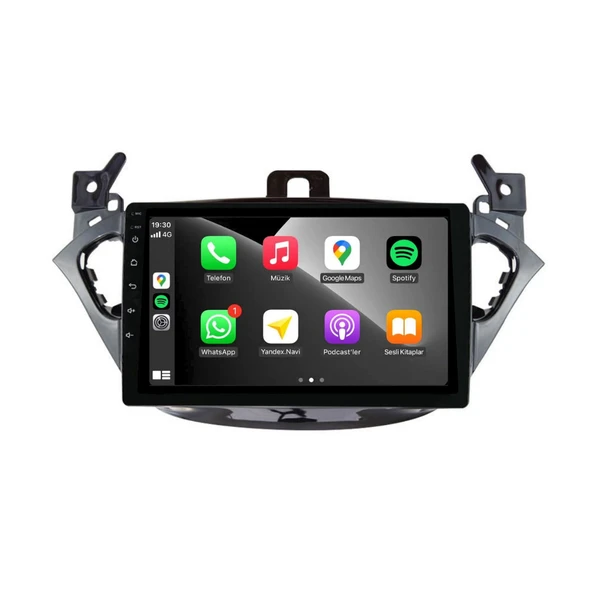 Opel Corsa E Araç Multimedya Android Ekran Carplay Double Teyp 4+64 9" 14-19 P.Black BLUEWAY - Resim 2