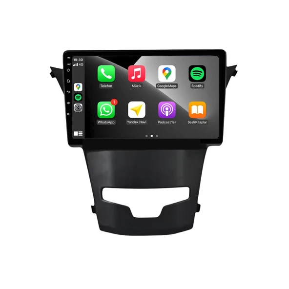 Ssangyong Korando Araç Multimedya Android Ekran Carplay Double Teyp 2+32 9" 13-15 Black BLUEWAY - Resim 3