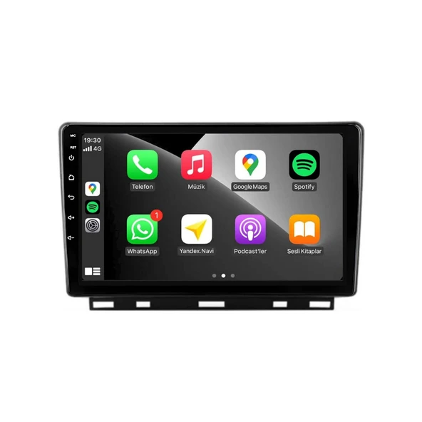 Renault Clio 5 Araç Multimedya Android Ekran Carplay Double Teyp 4+64 9" 20-23 Black BLUEWAY - 2