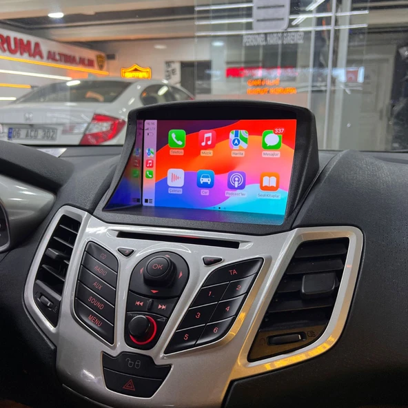 Ford Fiesta Araç Multimedya Android Ekran Carplay Navigasyon Double Teyp 4+64 9" 09-17 Black BLUEWAY - 5