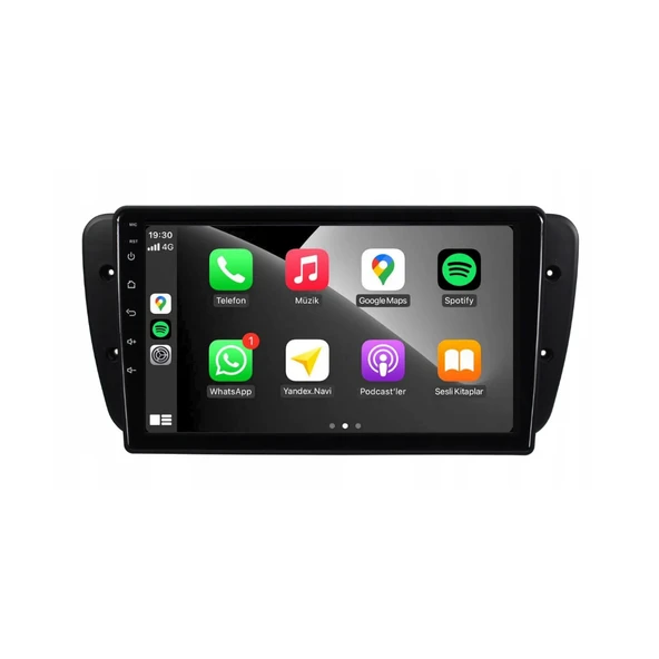 Seat Ibiza Araç Multimedya Android Ekran Carplay Navigasyon Double Teyp 2+32 9" 09-15 Black BLUEWAY - 3