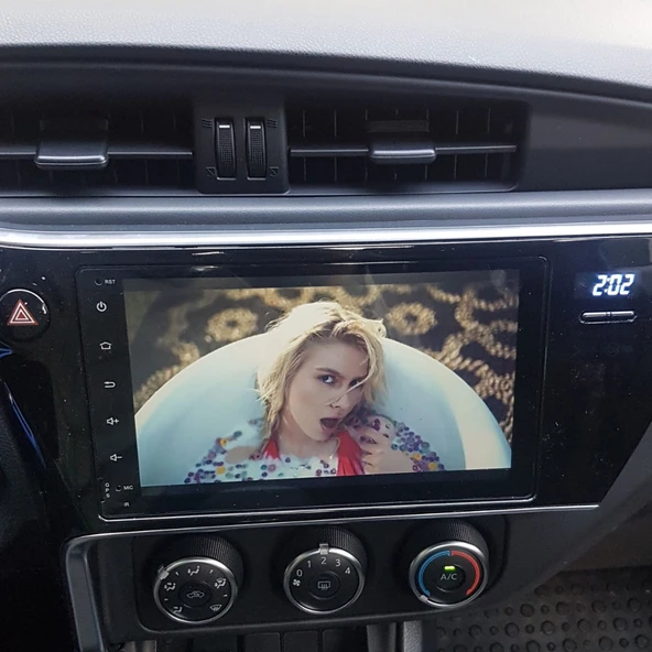 Toyota Corolla Araç Multimedya Android Ekran Carplay Double Teyp 2+32 9" 17-18 Black BLUEWAY - 5