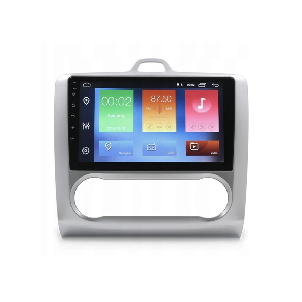 Ford Focus 2 Araç Multimedya Android Ekran Carplay Double Teyp 4+64 9" 05-11 Dijital Silver BLUEWAY - 3