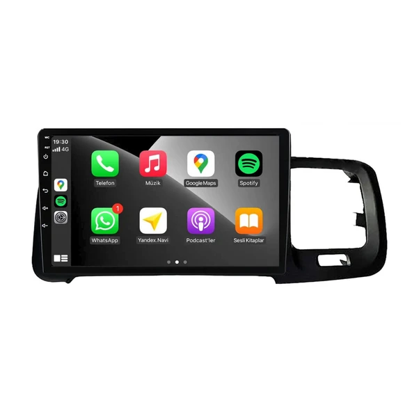 Volvo S60 Araç Multimedya Android Ekran Carplay Navigasyon Double Teyp 2+32 9" 11-18 Black BLUEWAY - Resim 3