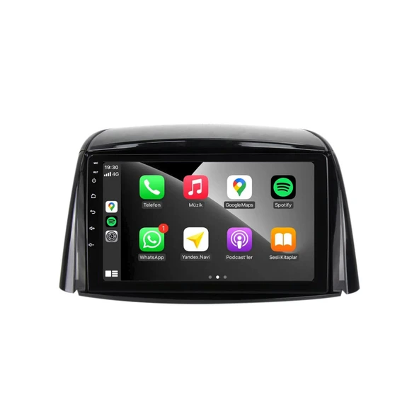 Renault Koleos Araç Multimedya Android Ekran Carplay Double Teyp 4+64 9" 09-16 P.Black BLUEWAY - Resim 2