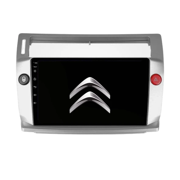 Citroën C4 Araç Multimedya Android Ekran Carplay Double Teyp Navigasyon 4+64 9" 05-11 Silver BLUEWAY