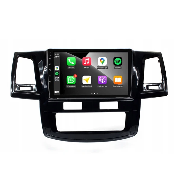 Toyota Hilux Araç Multimedya Android Ekran Carplay Navigasyon 2+32 9" 08-15 Dijital P.Black BLUEWAY - Resim 3
