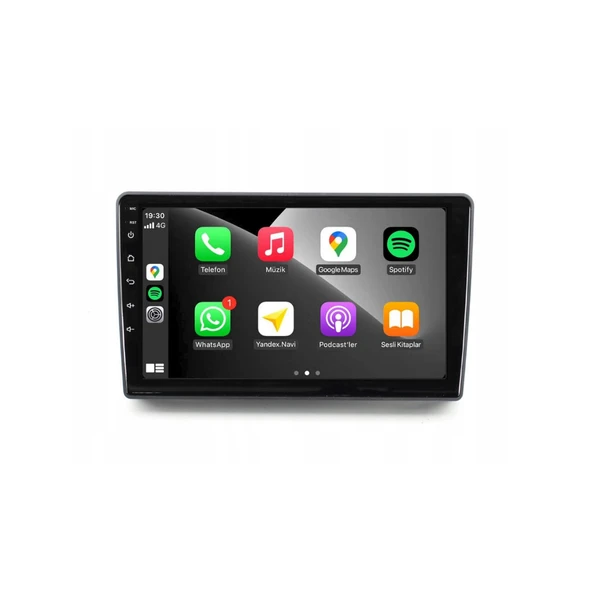 Volkswagen Touareg Araç Multimedya Android Ekran Carplay Double Teyp 2+32 9" 03-09 Black BLUEWAY Std - Resim 3