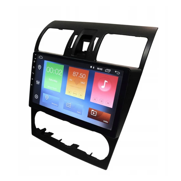 Subaru Forester Araç Multimedya Android Ekran Carplay Double Teyp 2+32 9" 15-18 Black BLUEWAY - Resim 2