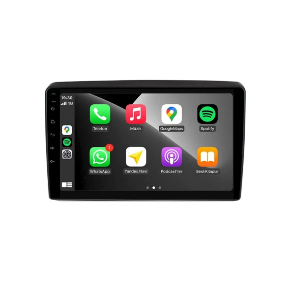 Toyota Yaris Araç Multimedya Android Ekran Carplay Navigasyon Double Teyp 2+32 9" 99-06 Black BLUEWAY - Resim 4