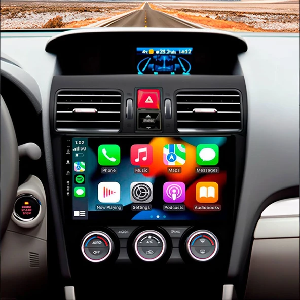 Subaru Forester Araç Multimedya Android Ekran Carplay Double Teyp 2+32 9" 12-15 Black BLUEWAY - 4