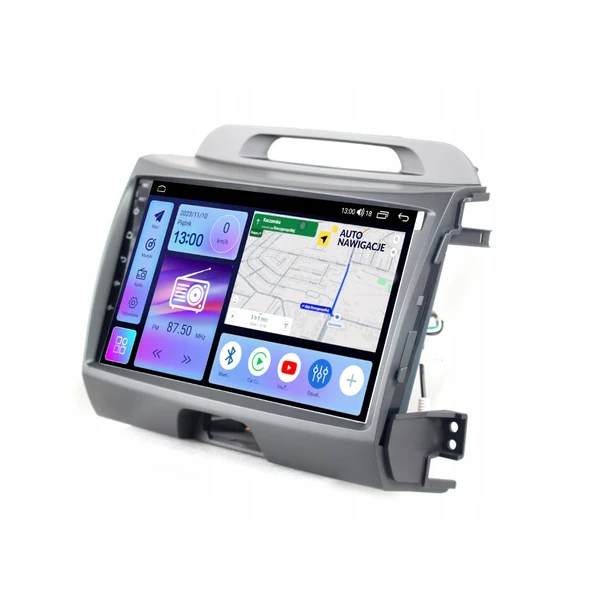 Kia Sportage Araç Multimedya Android Ekran Carplay Navigasyon Double Teyp 4+64 9" 10-15 Gri BLUEWAY - 2