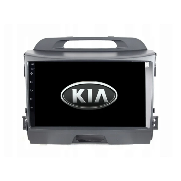 Kia Sportage Araç Multimedya Android Ekran Carplay Navigasyon Double Teyp 4+64 9" 10-15 Gri BLUEWAY