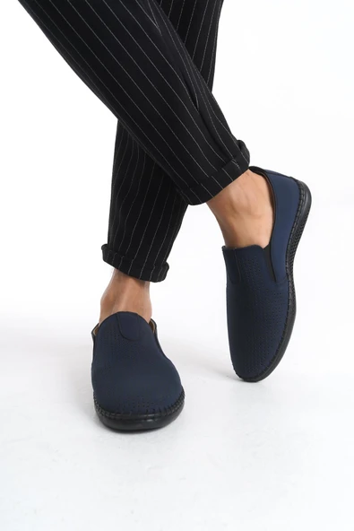 Erkek Hakiki Deri Yumuşak Taban Ortopedik Yanı Lastikli Günlük Ayakkabı - Resim 2