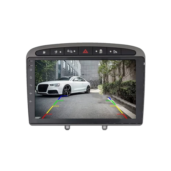 Peugeot 308-408 Araç Multimedya Android Ekran Carplay Navigasyon Double Teyp 4+64 9" 08-13 Gri BLUEWAY - Resim 4