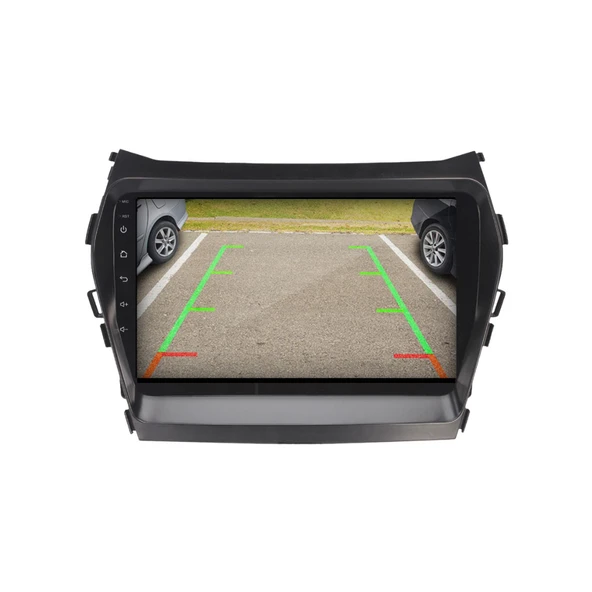 Hyundai ix45 Araç Multimedya Android Ekran Carplay Navigasyon Double Teyp 4+64 9" 13-17 Black BLUEWAY - Resim 3