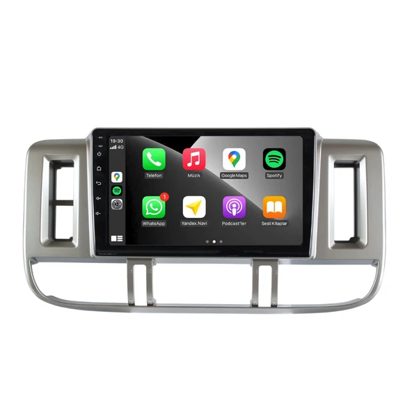 Nissan X-Trail Araç Multimedya Android Ekran Carplay Navigasyon Double Teyp 4+64 9" 02-04 Gri BLUEWAY - Resim 2