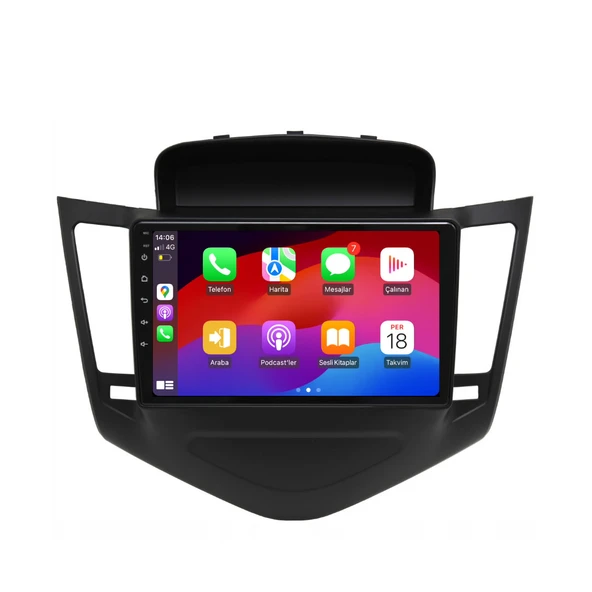 Chevrolet Cruze Araç Multimedya Android Ekran Carplay Double Teyp 4+64 9" 08-12 Black BLUEWAY - 3