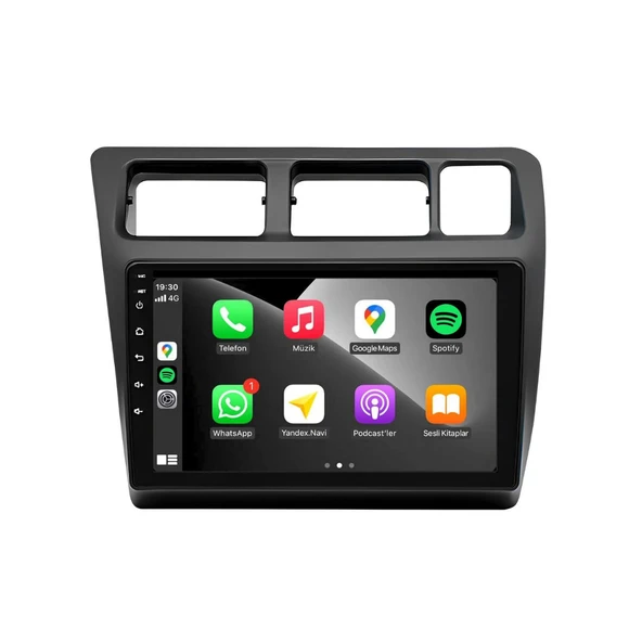 Toyota Corolla Araç Multimedya Android Ekran Carplay Double Teyp 4+64 9" 93-95 Black BLUEWAY - Resim 3